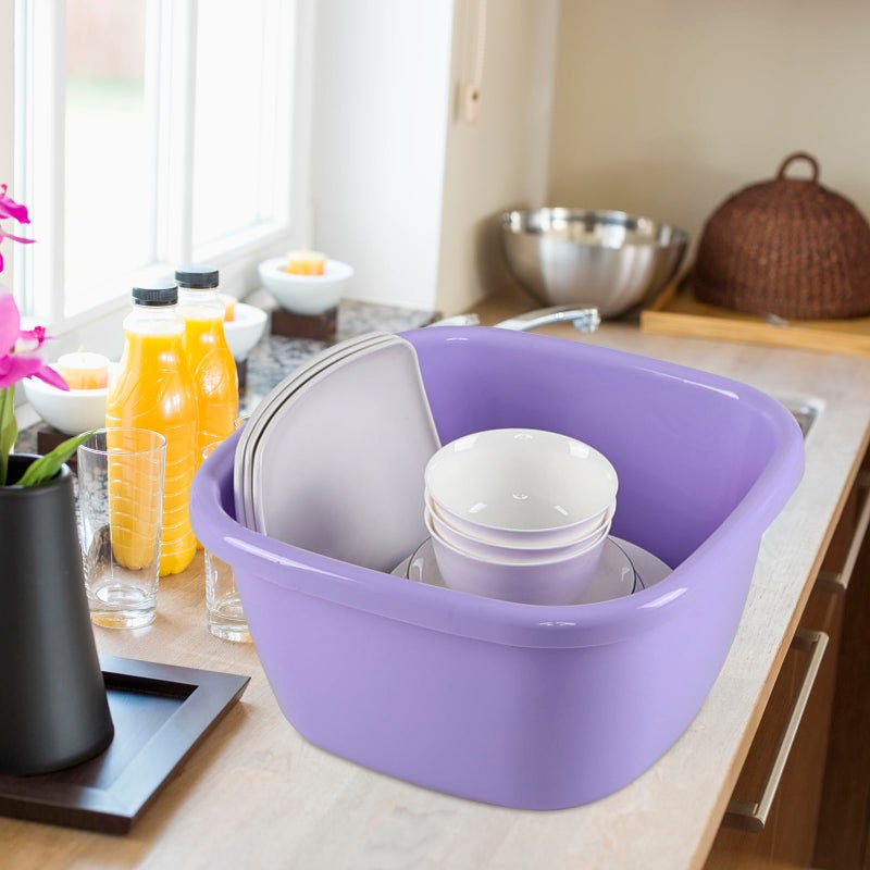 Ramddy Washing Basin/Wash Tub Plastic, 18 Quart, Purple - Image 5